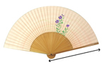 女持ち扇子　6寸5分(約19.5cm)