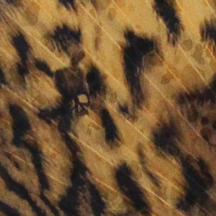 ワイルドな豹柄の中にさり気なくスカルが描かれています。